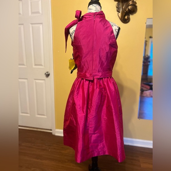 ALFRED SUNG Fuchsia Midi Dress - Picture 8 of 13